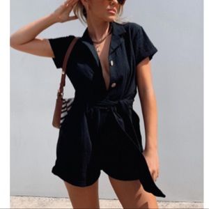Ashens Romper Black